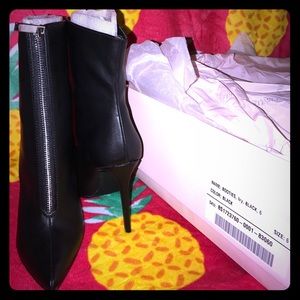 Stiletto black booties